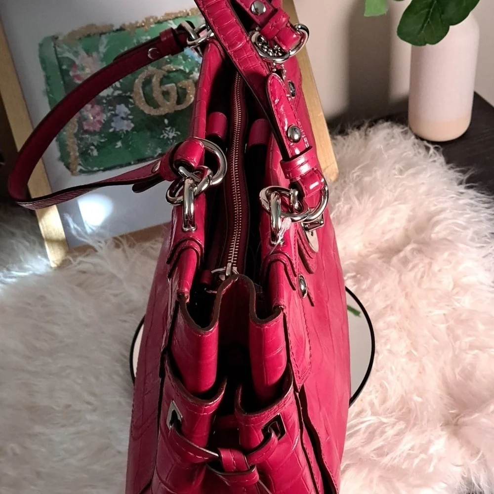 Coach NWTs Peyton Embossed Patent Leather Carryall Tote Bag